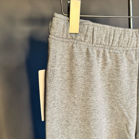 NWT ATHLETA • Women's Forever Fleece Jogger Pants Sweats • Grey Heather • Small - Picture 9 of 16